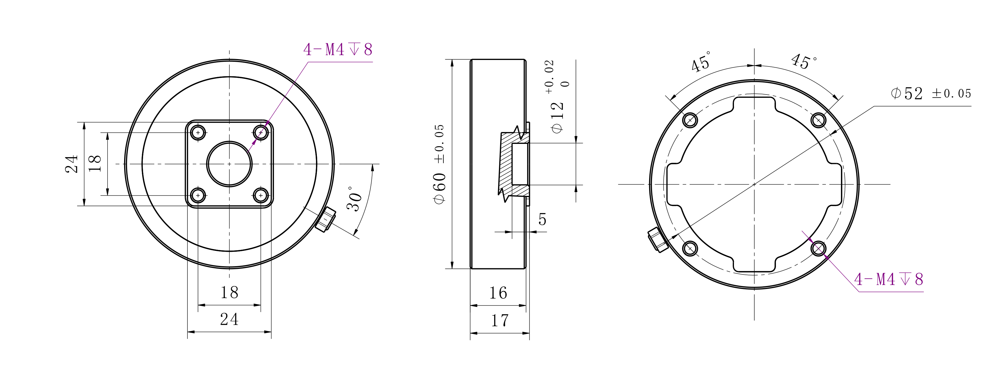 坤维科技-单轴力传感器KWT1D60系列产品供货图